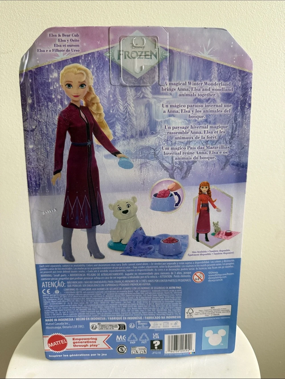 Disney Frozen Elsa Doll and Polar Cub Figure